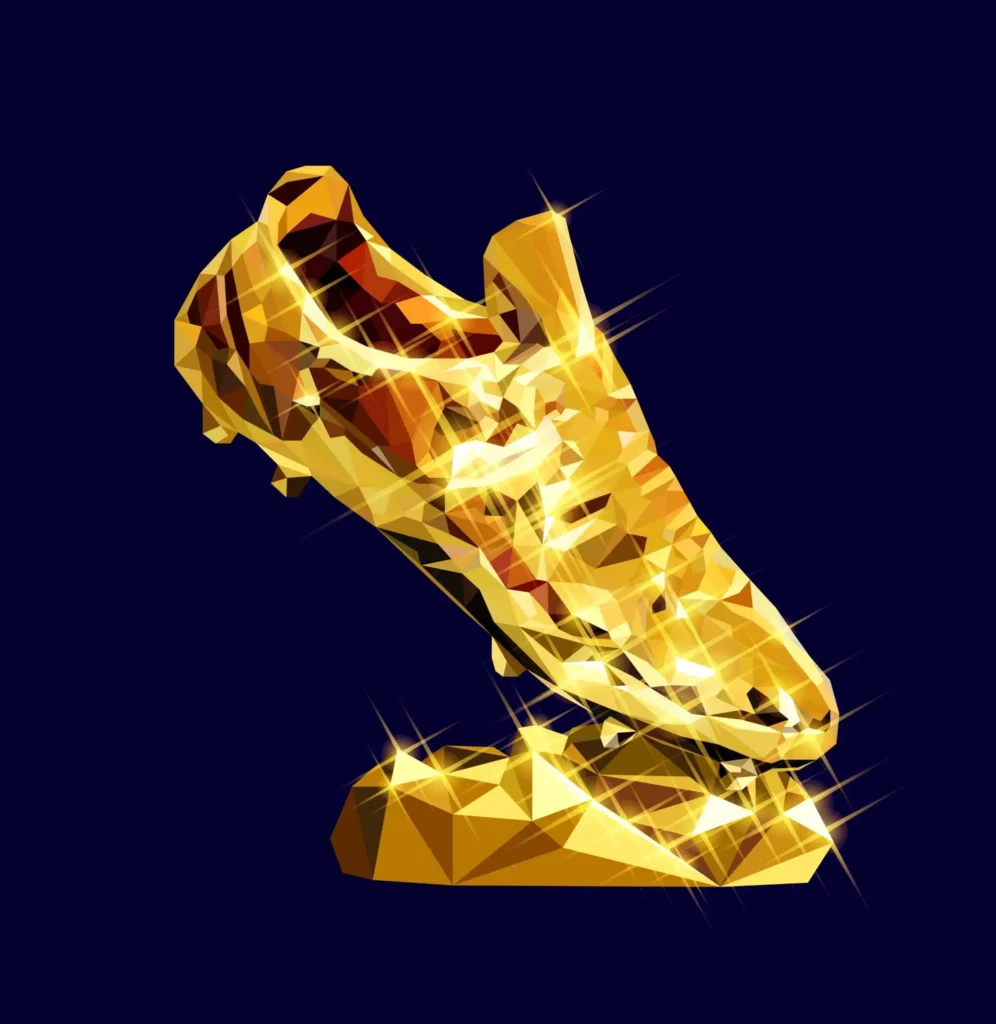Glänzender Goldener Schuh